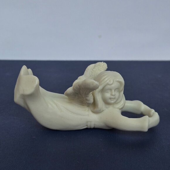 Vintage Candle Climber set of 2 Angels in Original Box Ceramic Candle Hugger - Picture 8 of 10